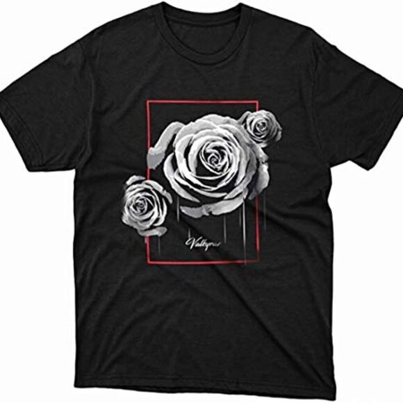 Memoriesrus E Other - Valkyrae Merch White Rose Drip T-Shirt Streamer Limited Edition Tee
